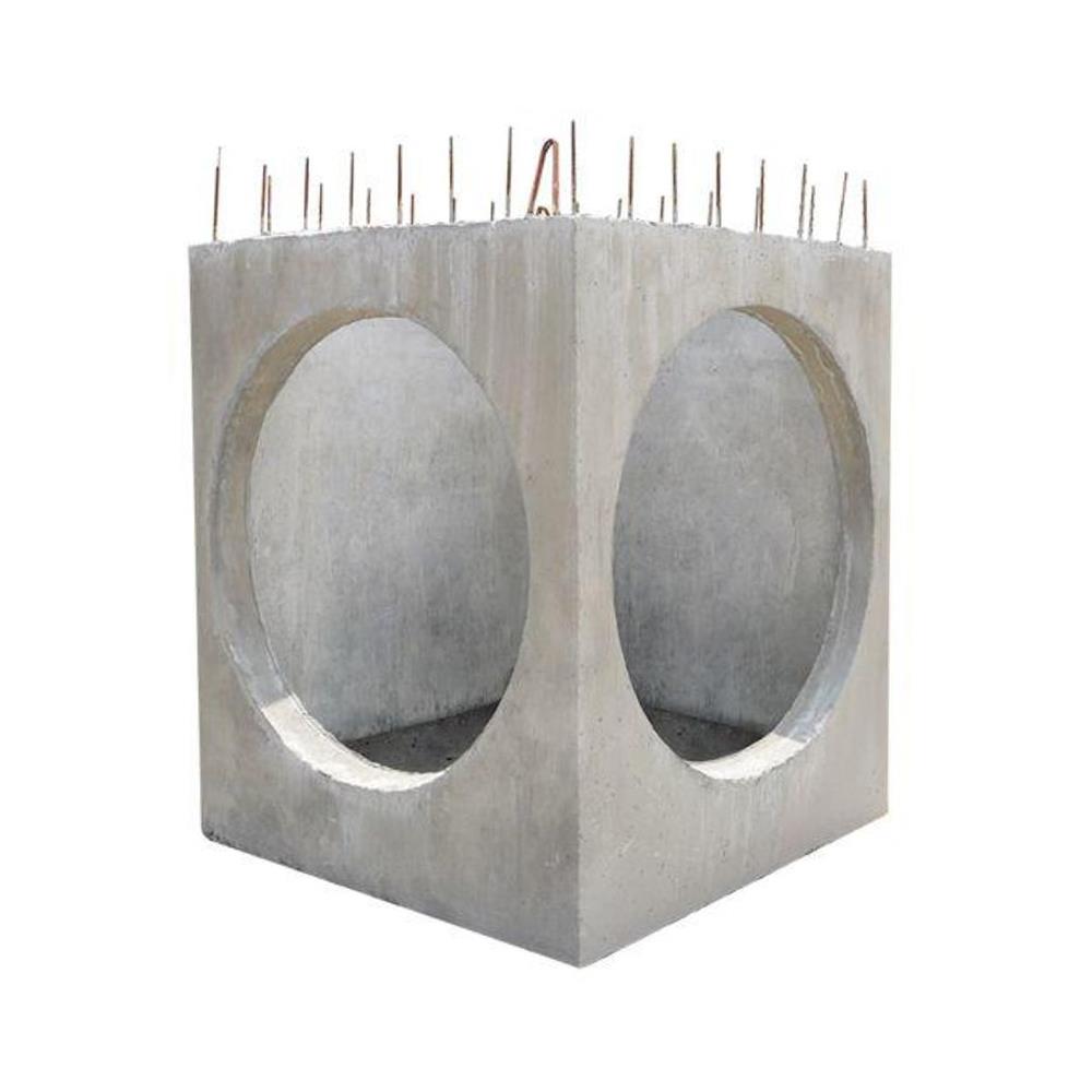 บ่อพักคอนกรีต 2 ทางฉาก (ท่อ 30) IQC 60x60x65x8 ซม.