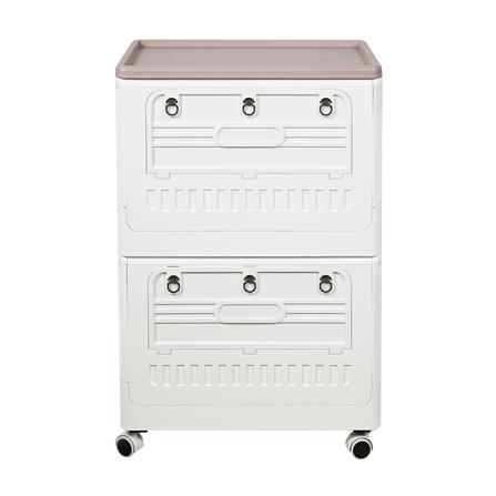 กล่องเก็บของพับได้ 2 ชั้น STACKO FURU 60x41x94 ซม. สีขาว_1