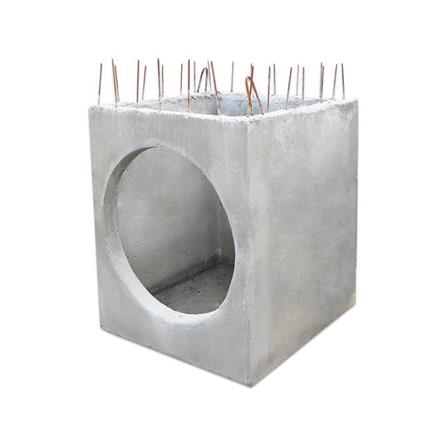 บ่อพักคอนกรีต 1 ทาง (ท่อ 60) IQC 100x100x120x10 ซม._0