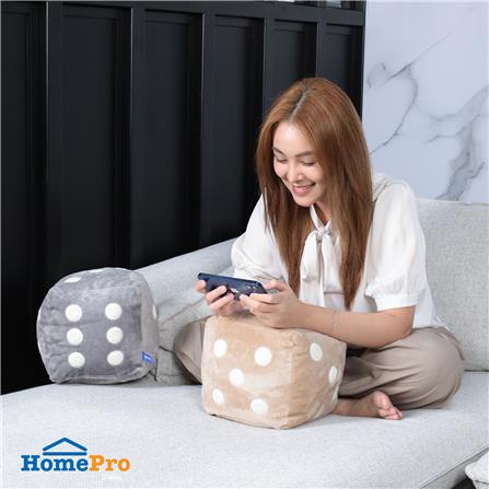 หมอนอิง SNAZZ LITTLE 8X8 นิ้ว สีน้ำตาล_4