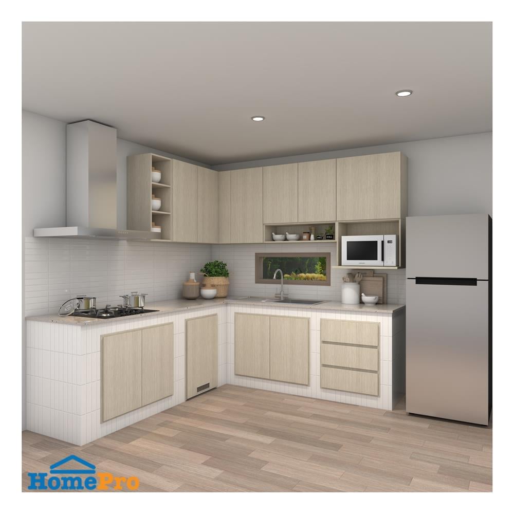 ตู้แขวนเสริม PARAZZO WPC ENZO บานเพ่ 80x40 ซม. สีไลท์โอ๊ค