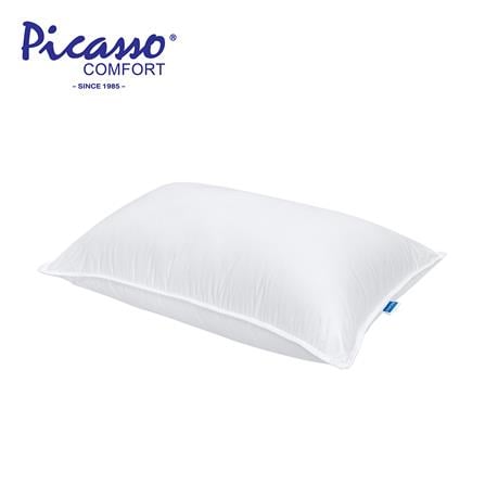 หมอนสุขภาพ ขนห่าน PICASSO GOOSEDOWN FIRM 19x29 นิ้ว สี WHITE_0