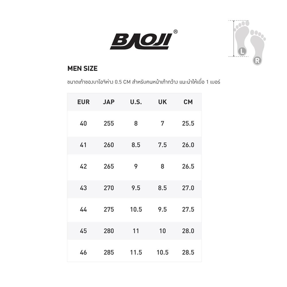 รองเท้าวิ่งผู้ชาย BAOJI BJM865 สีขาว