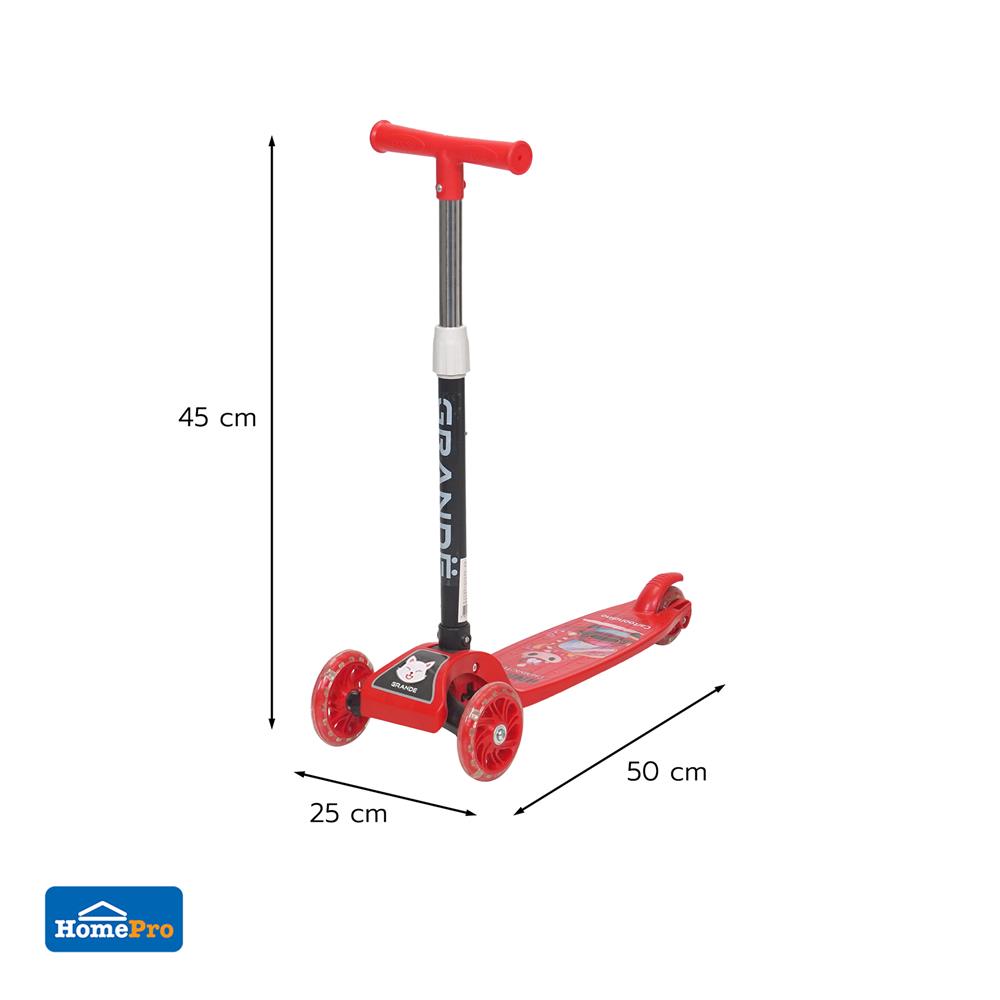 สกู๊ตเตอร์เด็ก GRANDE JSC1002-1 V1 สีแดง