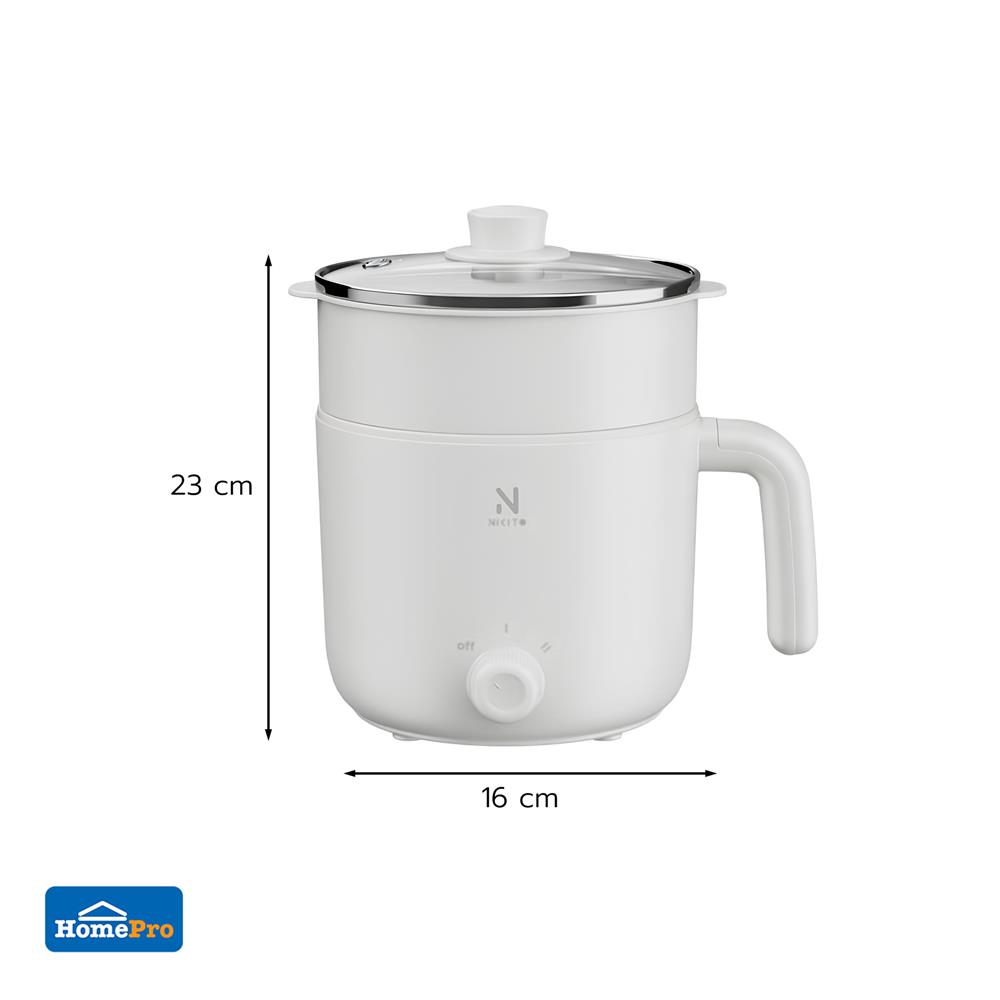 หม้ออเนกประสงค์ NIKITO NK-ETP03 สีขาว 1.2 ลิตร