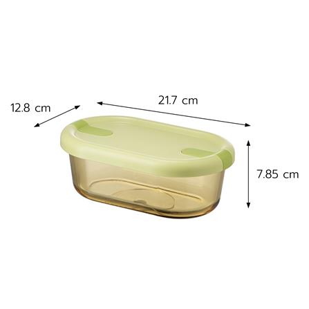 กล่องอาหารแก้ว KECH HOPE 1SLOT 0.75 ลิตร สีเขียว_1