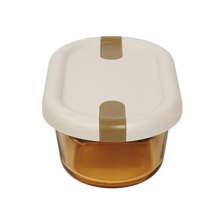 กล่องอาหารแก้ว KECH HOPE 2SLOT 0.7 ลิตร สีขาว_1