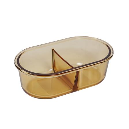 กล่องอาหารแก้ว KECH HOPE 2SLOT 0.7 ลิตร สีขาว_3