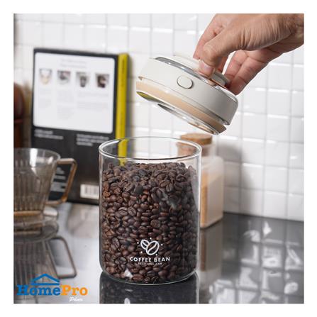 ขวดโหลแก้วบอโรซิลิเกต ฝากด 1100 มล. KECH ARISTA สีขาว_3