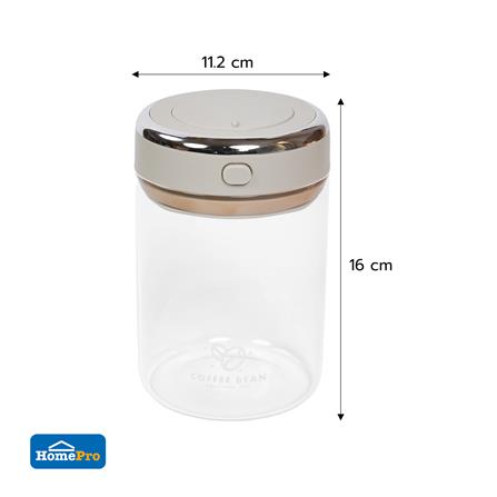 ขวดโหลแก้วบอโรซิลิเกต ฝากด 1100 มล. KECH ARISTA สีขาว_4