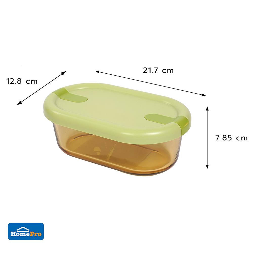 กล่องอาหารแก้ว KECH HOPE 1SLOT 0.75 ลิตร สีขาว