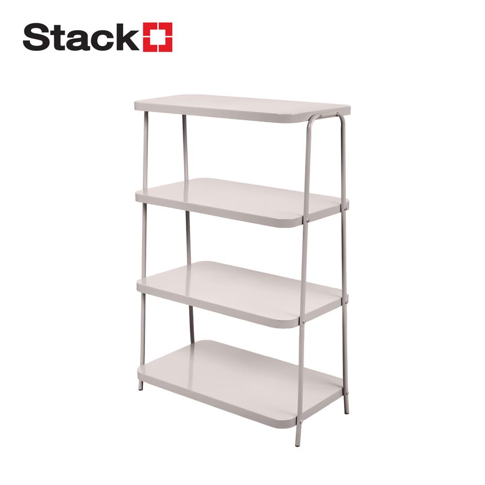 ชั้นวางของ 4 ชั้น STACKO LAMI 40x73.2x155 ซม. สีวอร์มเกรย์