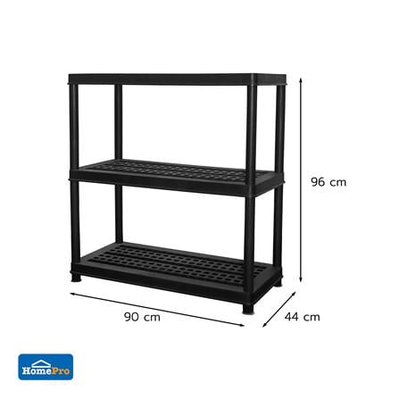 ชั้นวางของ 3 ชั้น STACKO STURDI 44x90x96 ซม. สีดำ_2