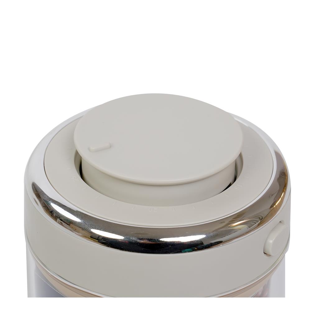 ขวดโหลแก้วบอโรซิลิเกต ฝากด 500 มล. KECH ARISTA สีขาว