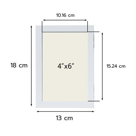 กรอบรูปแบบคู่ HOME LIVING STYLE LENORA 4x6 นิ้ว สีขาว_5