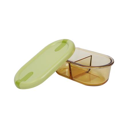 กล่องอาหารแก้ว KECH HOPE 2SLOT 0.7 ลิตร สีเขียว_2