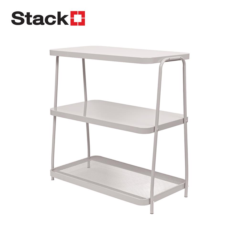 ชั้นวางของ 3 ชั้น STACKO LAMI 40x73.2x80 ซม. สีวอร์มเกรย์