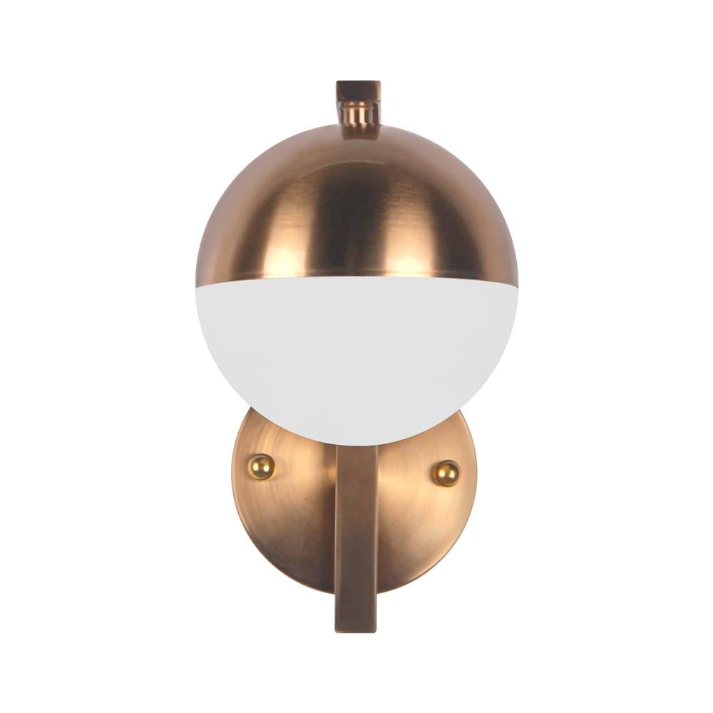 ไฟกิ่งใน CARINI MD 5011-1W GB แก้ว/โลหะ ขาว/ทอง 1 หัว