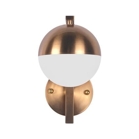 ไฟกิ่งใน CARINI MD 5011-1W GB แก้ว/โลหะ ขาว/ทอง 1 หัว_1