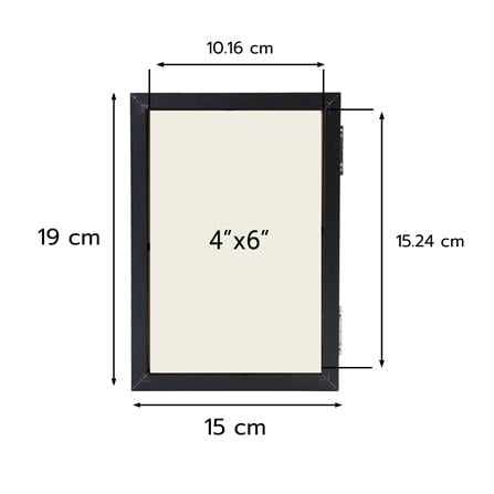 กรอบรูปแบบคู่ SNAZZ LENORA 4x6 นิ้ว สีดำ_5