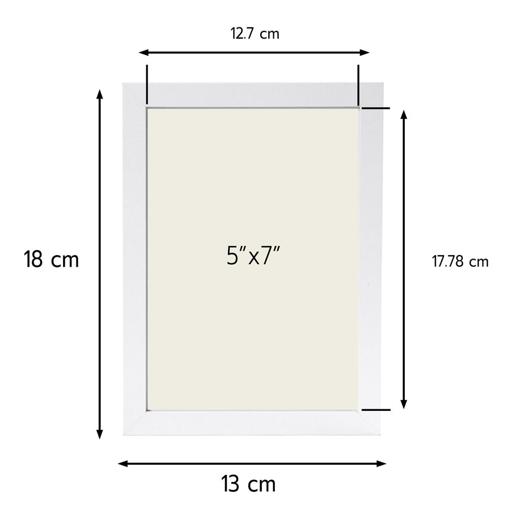 กรอบรูป HOME LIVING STYLE LENORA 5x7 นิ้ว สีขาว