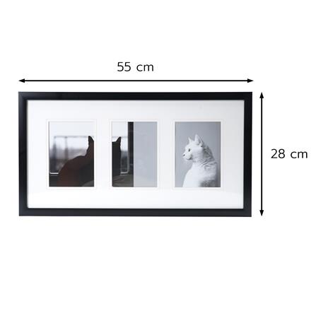 กรอบรูป 3 ช่อง SNAZZ LENORA 28x55 ซม. สีดำ_6