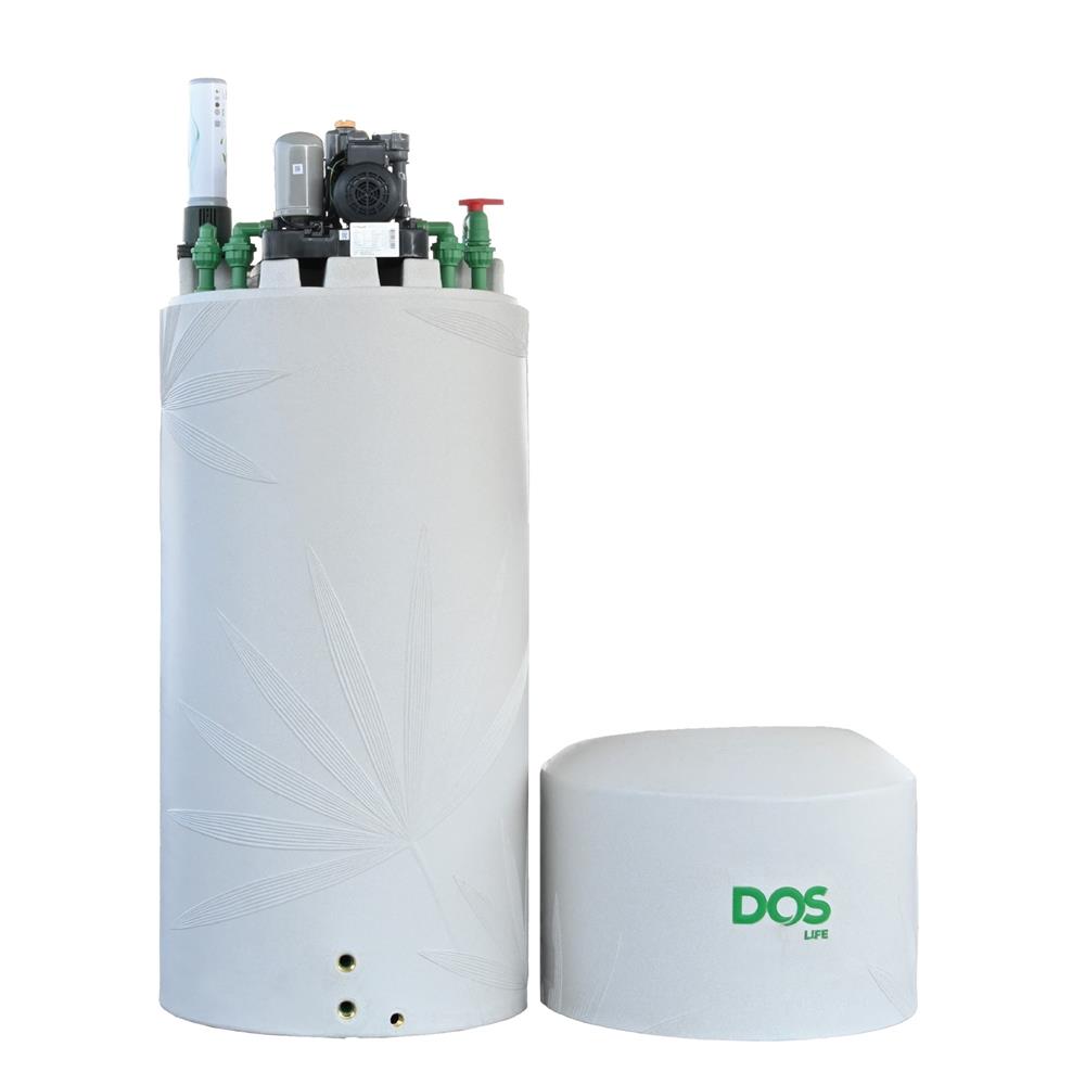 ถังเก็บน้ำ DOS WATER PAC NSN 700 ลิตร+ปั๊ม HITACHI WMP200XX2 200 วัตต์+เครื่องกรองน้ำใช้ DUPONT สีเทากราเซียร์