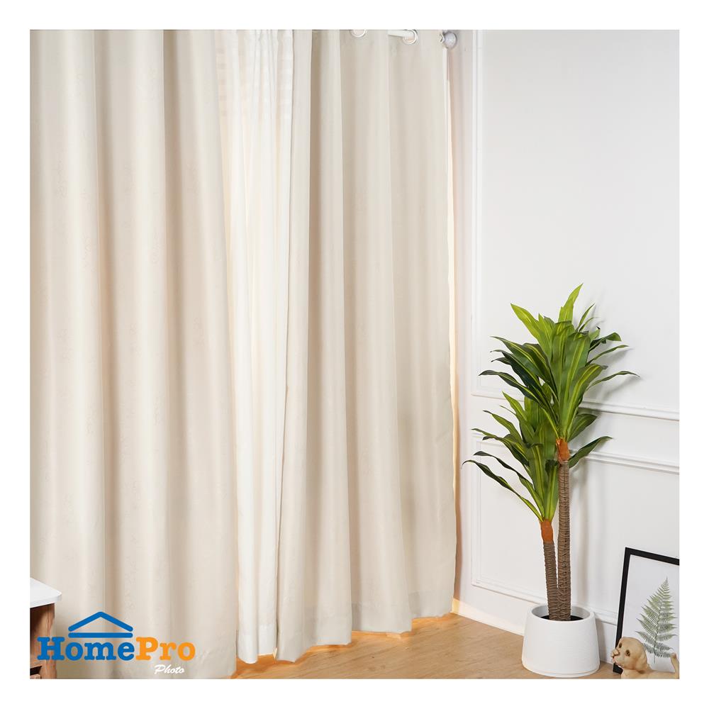 ผ้าม่าน EYELET HOME LIVING STYLE FLORENCE UV 145X160 ซม. สีครีม