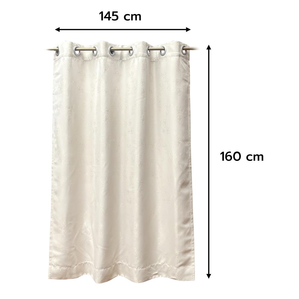 ผ้าม่าน EYELET HOME LIVING STYLE FLORENCE UV 145X160 ซม. สีครีม
