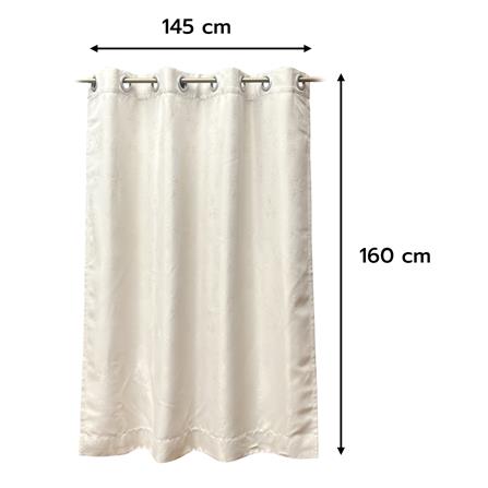 ผ้าม่าน EYELET HOME LIVING STYLE FLORENCE UV 145X160 ซม. สีครีม_5
