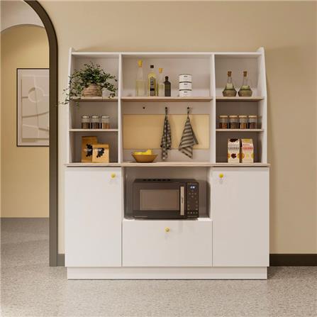 ตู้สูงบานผสม SB FURNITURE ROCKETS 19233049 160 ซม. สีขาว_1