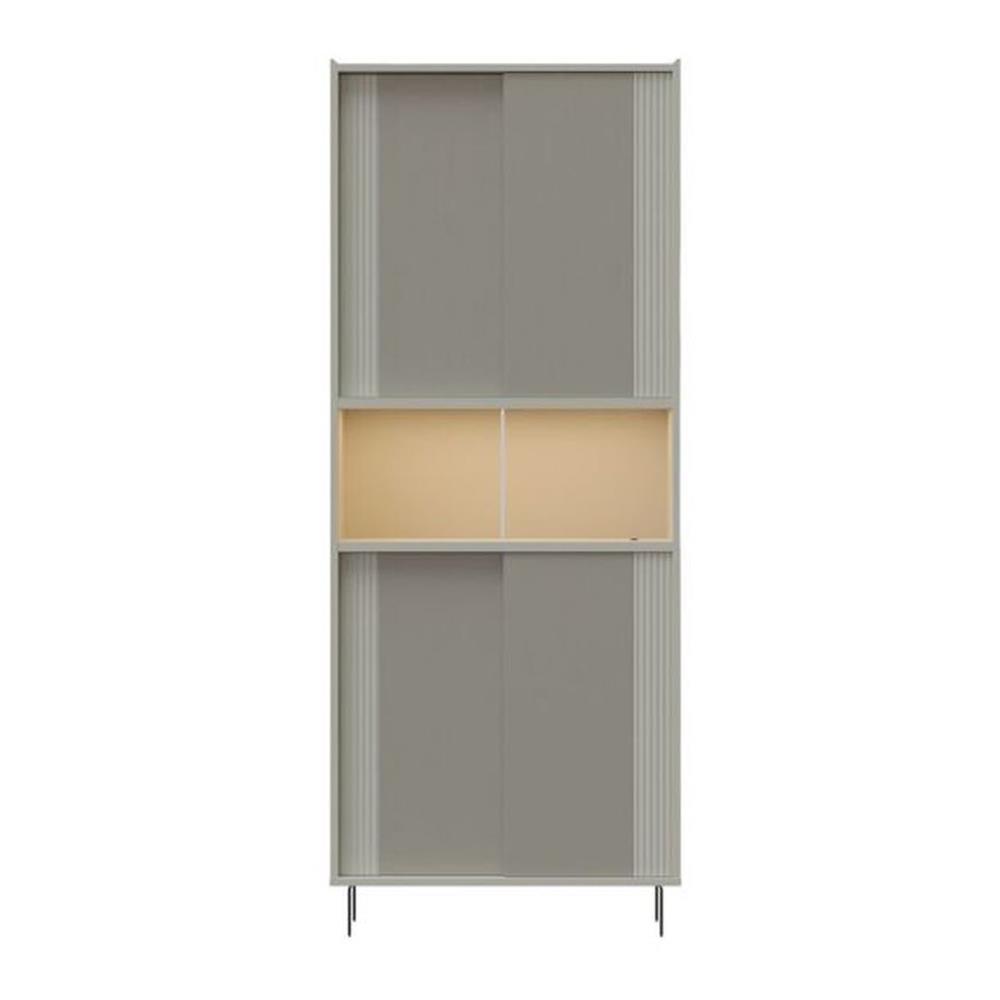 ตู้สูงบานผสม SB FURNITURE NEX COLLECTION 19236022 80 ซม. สี MAGIC GREY