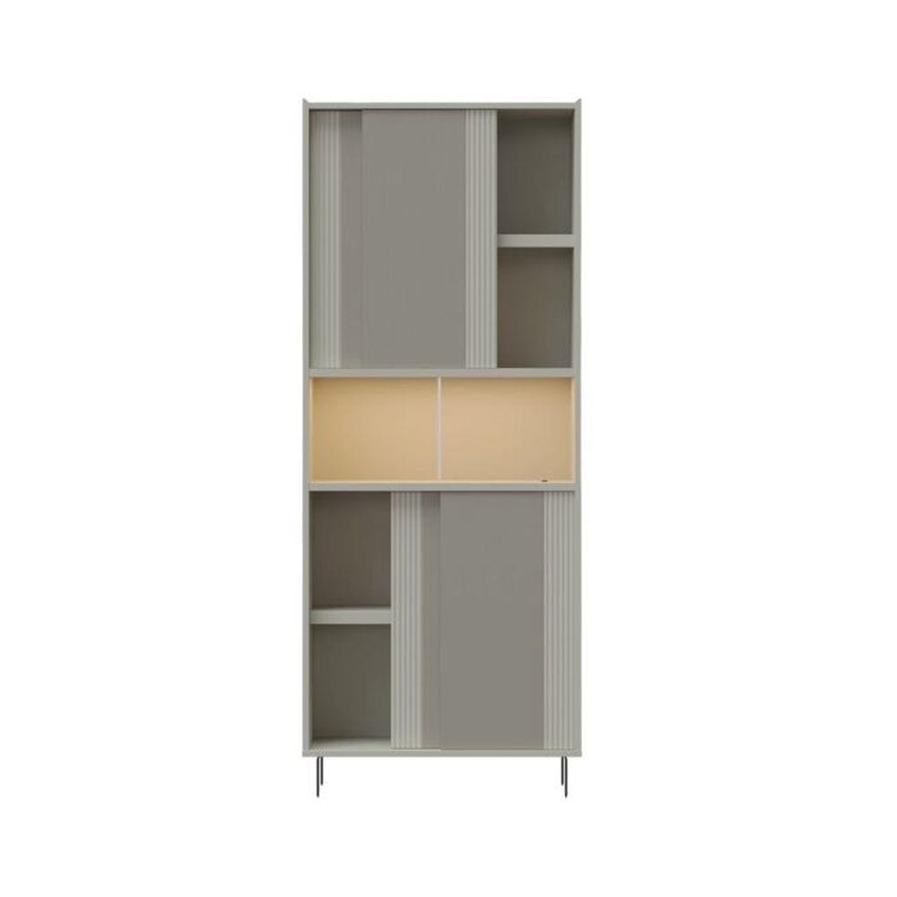 ตู้สูงบานผสม SB FURNITURE NEX COLLECTION 19236022 80 ซม. สี MAGIC GREY