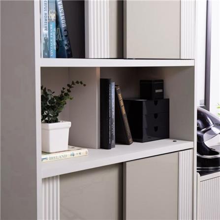 ตู้สูงบานผสม SB FURNITURE NEX COLLECTION 19236022 80 ซม. สี MAGIC GREY_4