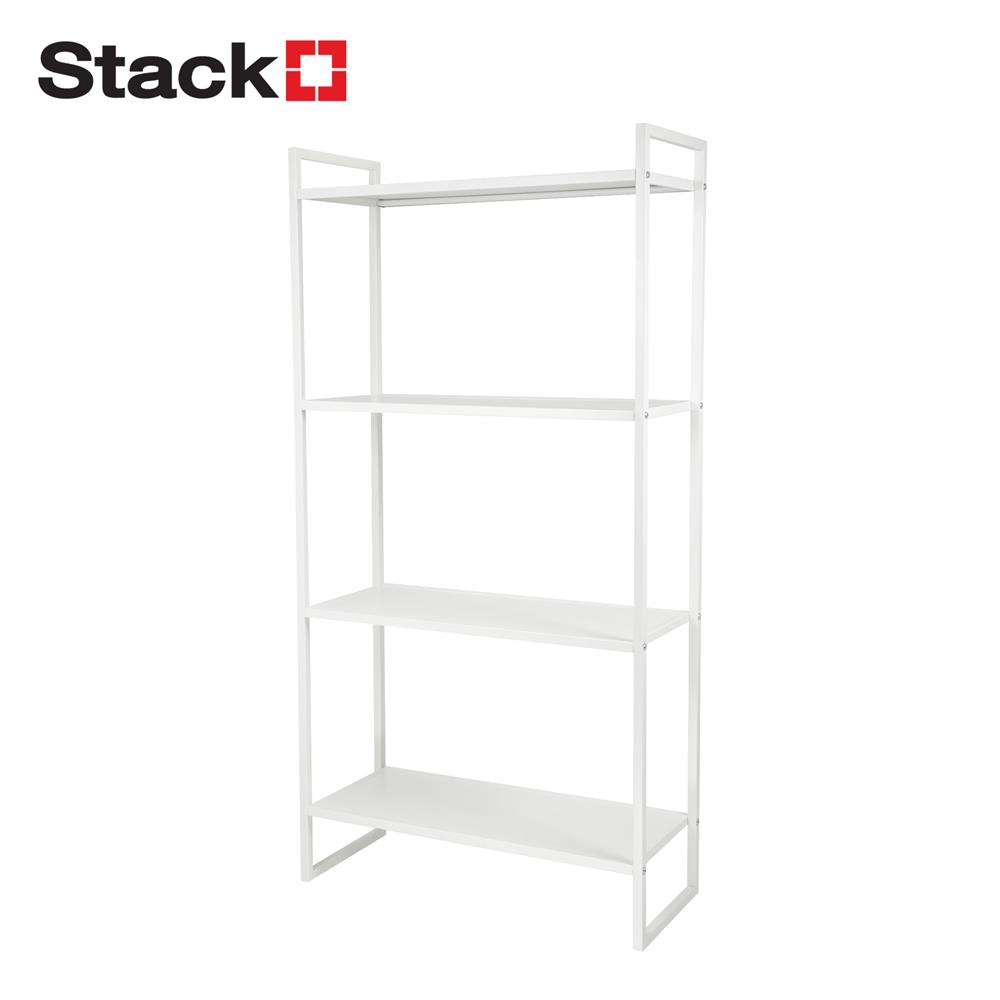 ชั้นวางของ 4 ชั้น STACKO NEAT 75.5x30.6x150.3 ซม. สีขาว
