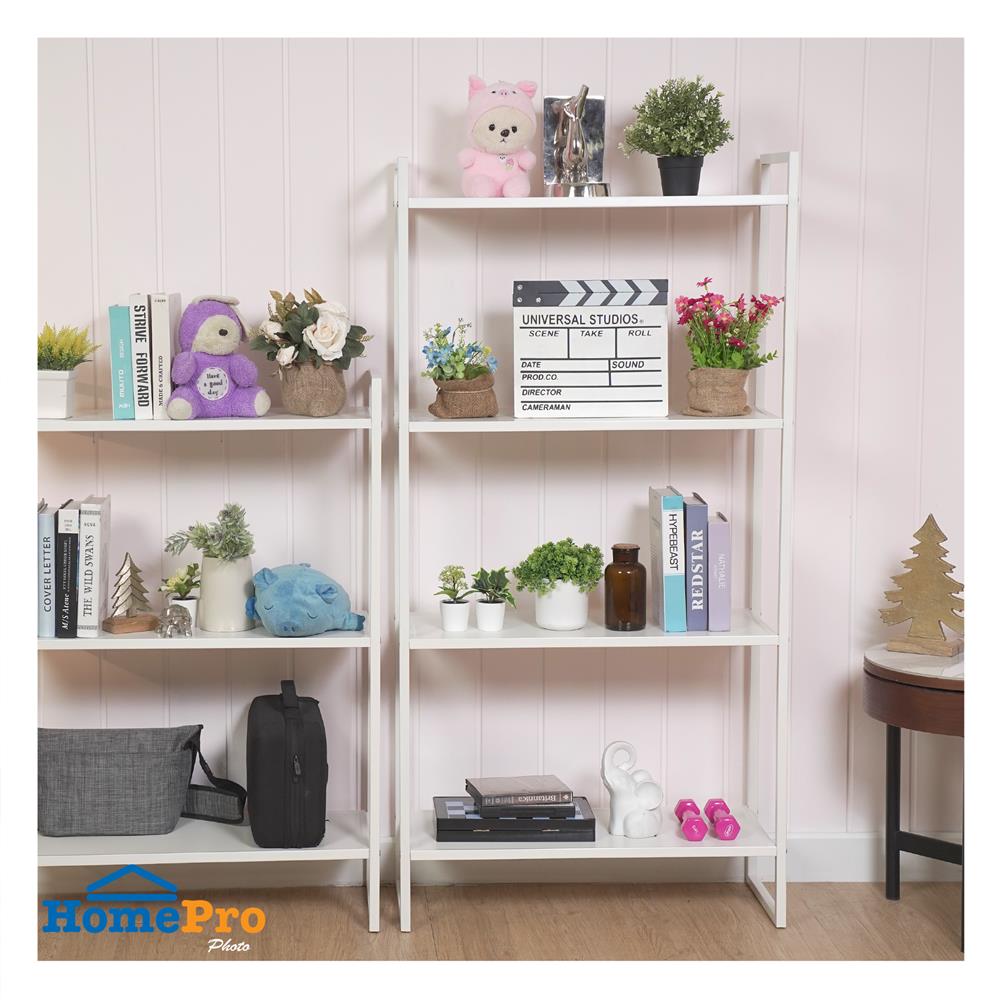 ชั้นวางของ 4 ชั้น STACKO NEAT 75.5x30.6x150.3 ซม. สีขาว