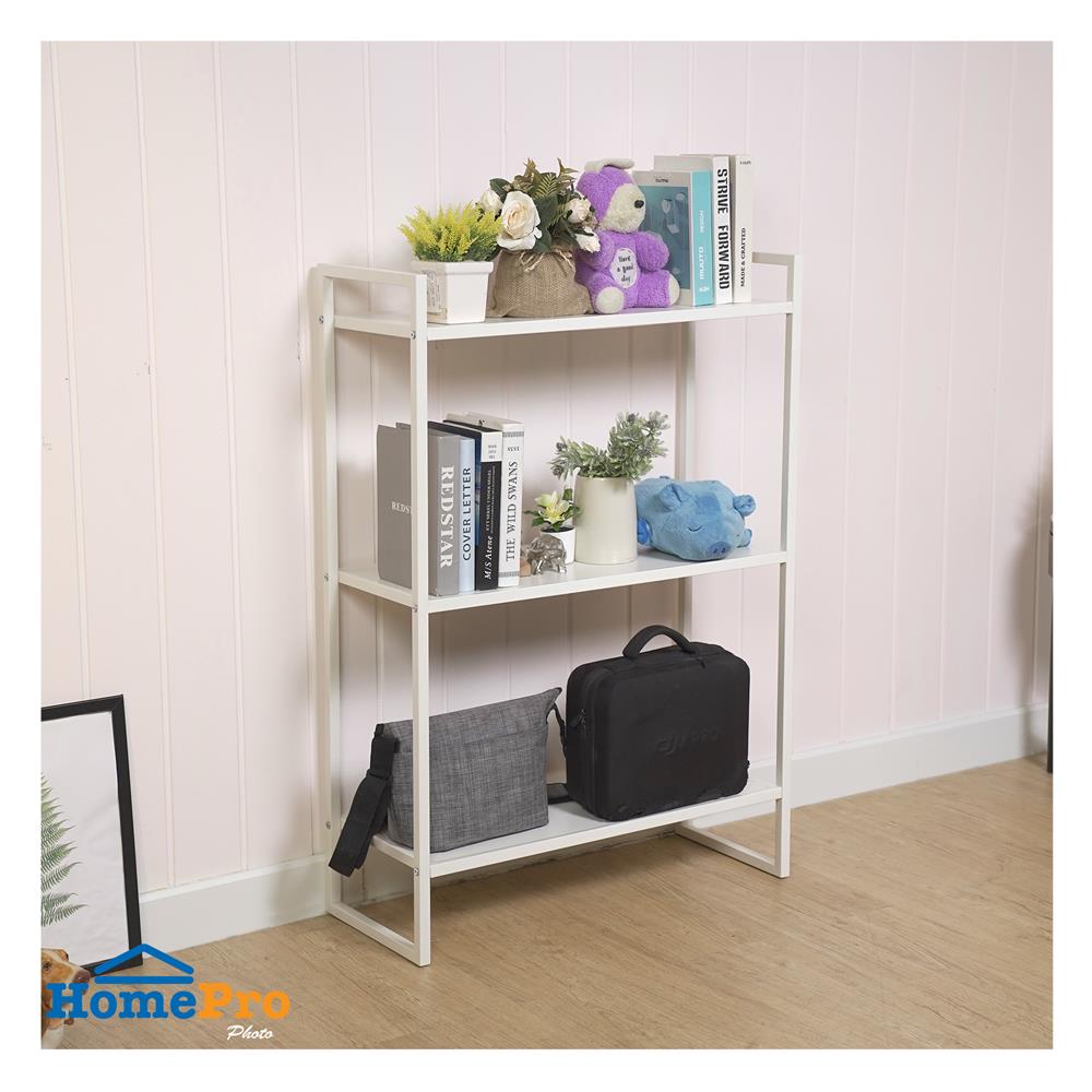 ชั้นวางของ 3 ชั้น STACKO NEAT 75.5x30.6x108.5 ซม. สีขาว