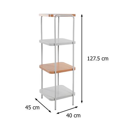 ชั้นวางของ 4 ชั้น FURDINI LAMI 45 ซม. สี NATURAL OAK/TAUPE_9