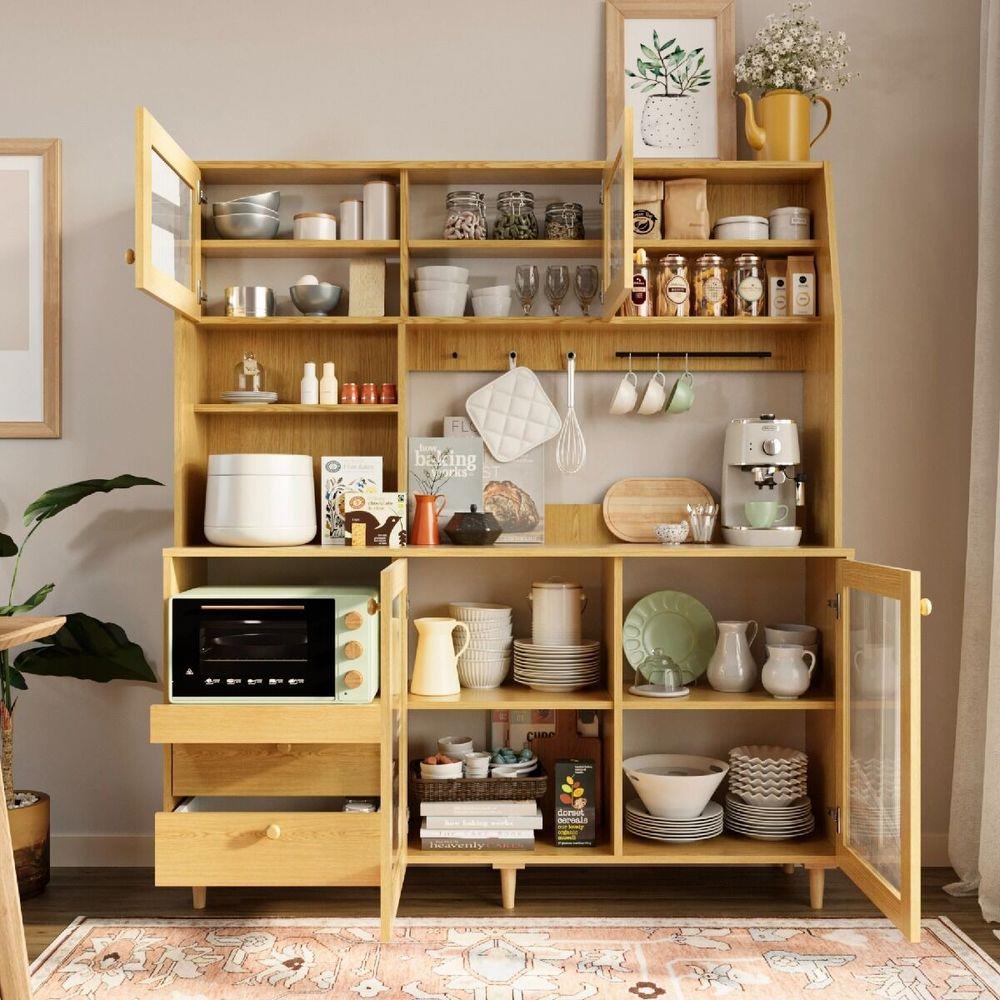 ตู้สูงบานผสม SB FURNITURE MIZU 19215432 160 ซม. สี CANYON OAK