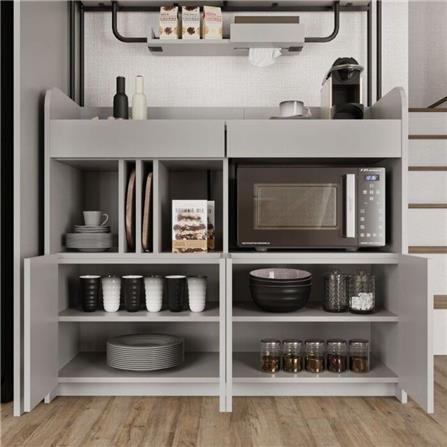 ตู้สูงบานผสม SB FURNITURE TYPICA 19232926 120 ซม. สี SOFT GREY_3