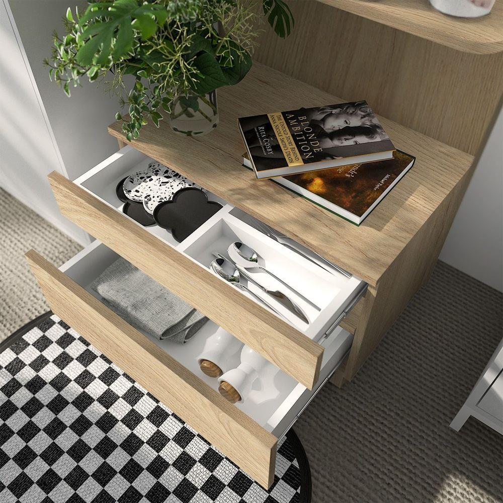 ตู้สูงบานผสม SB FURNITURE MUFFIN 19216509 60 ซม. สี CANYON OAK