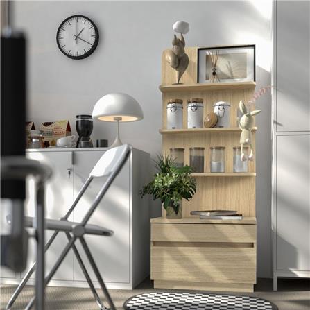 ตู้สูงบานผสม SB FURNITURE MUFFIN 19216509 60 ซม. สี CANYON OAK_4