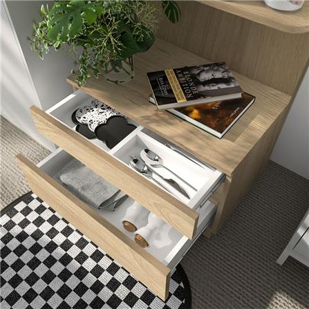 ตู้สูงบานผสม SB FURNITURE MUFFIN 19216509 60 ซม. สี CANYON OAK_6