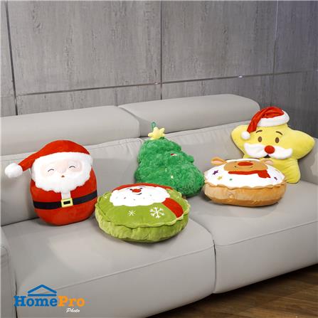 หมอนอิง SNAZZ X-MAS STAR 14.5X16.5 นิ้ว สีเหลือง_4