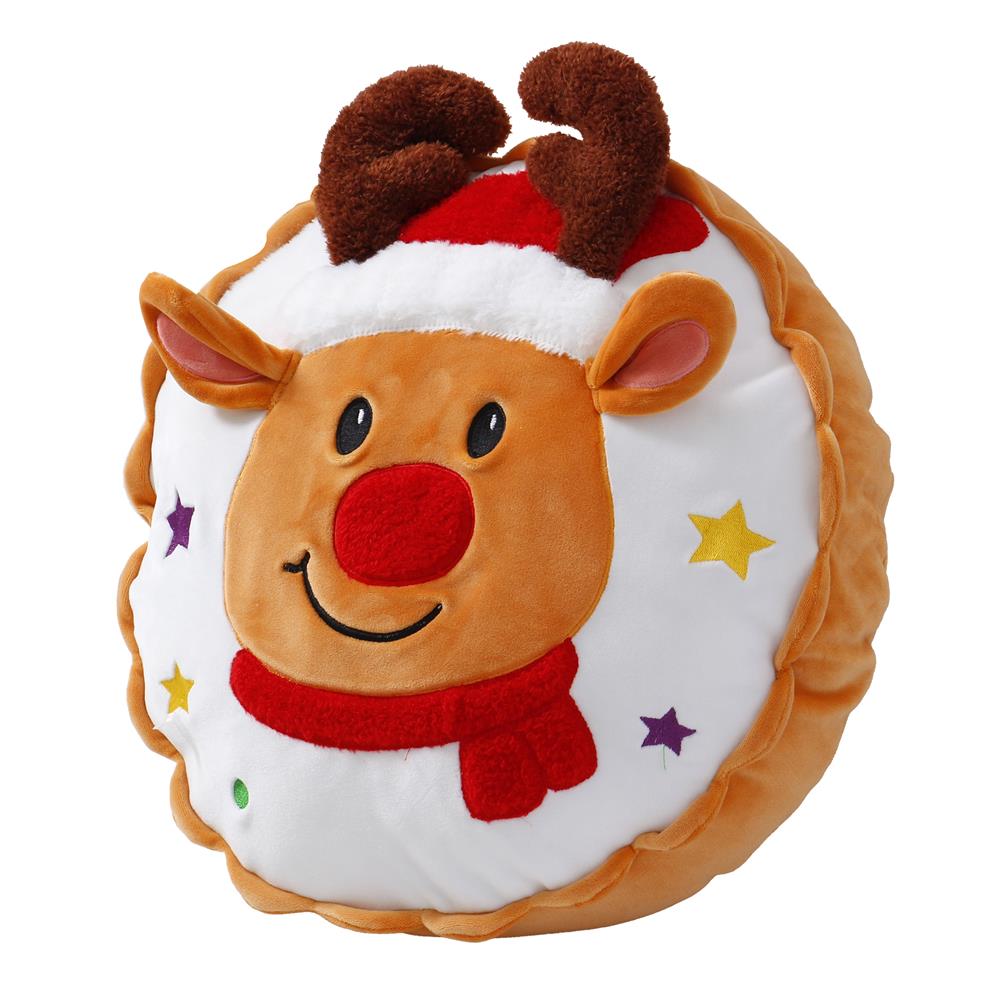 หมอนอิง SNAZZ X-MAS DEER 14.5X14.5 นิ้ว สีส้ม