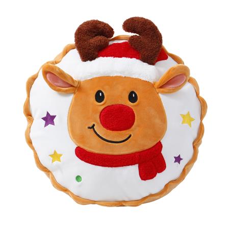 หมอนอิง SNAZZ X-MAS DEER 14.5X14.5 นิ้ว สีส้ม_0