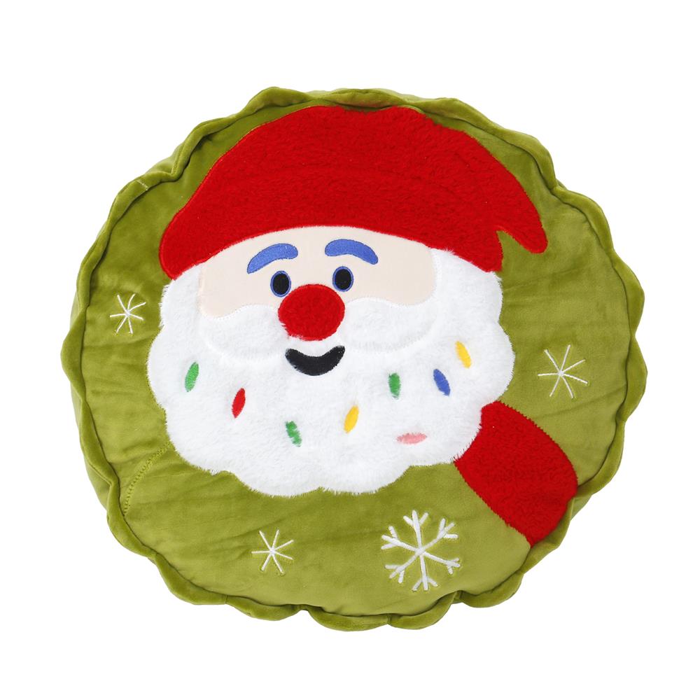 หมอนอิง SNAZZ X-MAS SANTA 14.5X14.5 นิ้ว สีเขียว