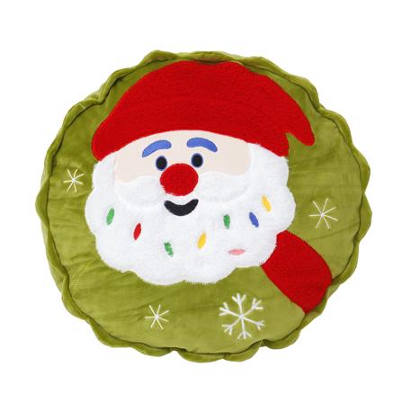 หมอนอิง SNAZZ X-MAS SANTA 14.5X14.5 นิ้ว สีเขียว_0