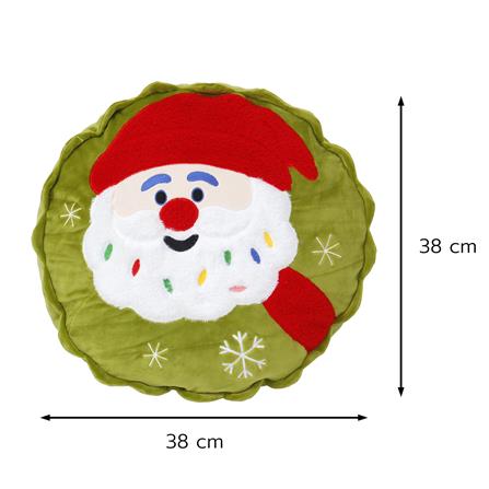 หมอนอิง SNAZZ X-MAS SANTA 14.5X14.5 นิ้ว สีเขียว_7