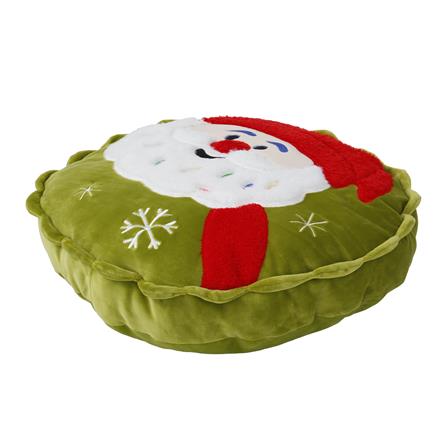 หมอนอิง SNAZZ X-MAS SANTA 14.5X14.5 นิ้ว สีเขียว_3